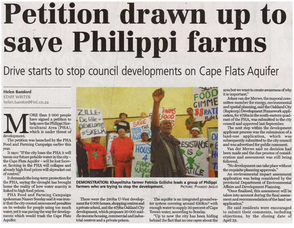 Cape-Argus-2016-04-08-Petition-drawn-to-save-Philippi-farms