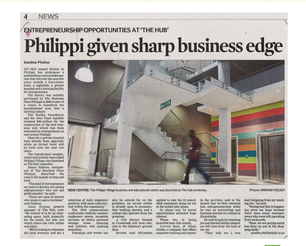 Cape Times 8 September 2015