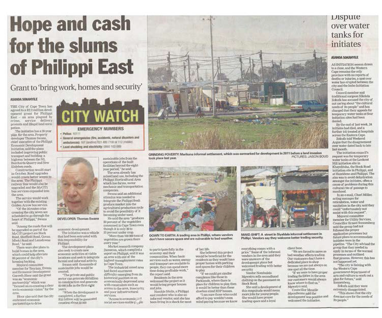 Weekend Argus 11 July 2015